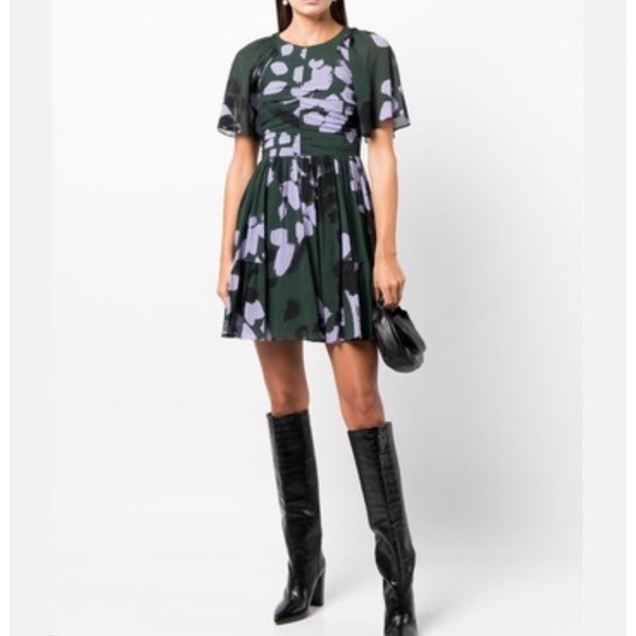 Tanya Taylor abstract green print dress - Picture 2 of 10